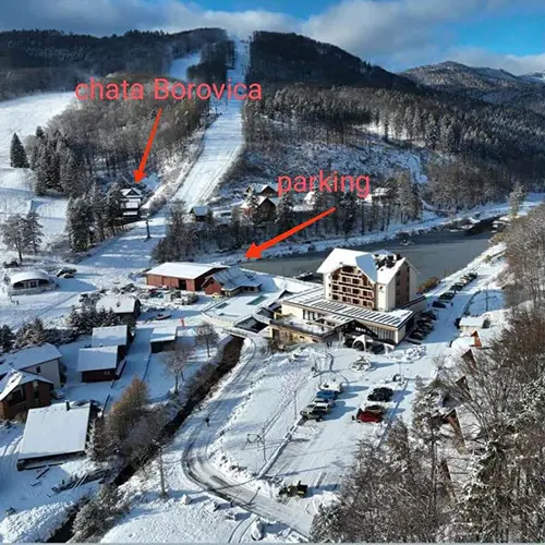 Chata Borovica v obci Valča